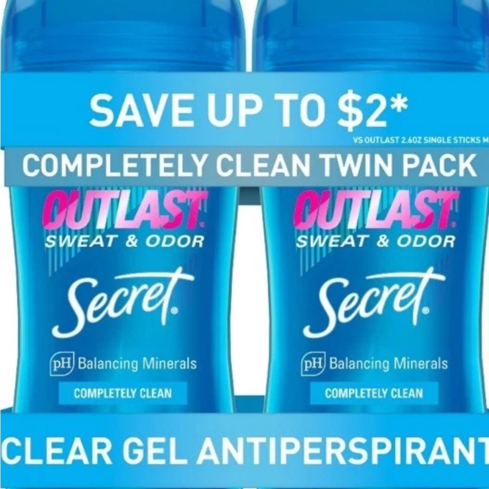 Outlast Clear Gel Antiperspirant Twin Pack - Blue